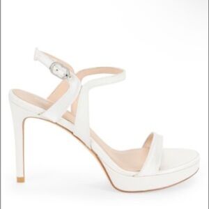 STUART WEITZMAN Mariposa Satin Platform Sandals size 7.5